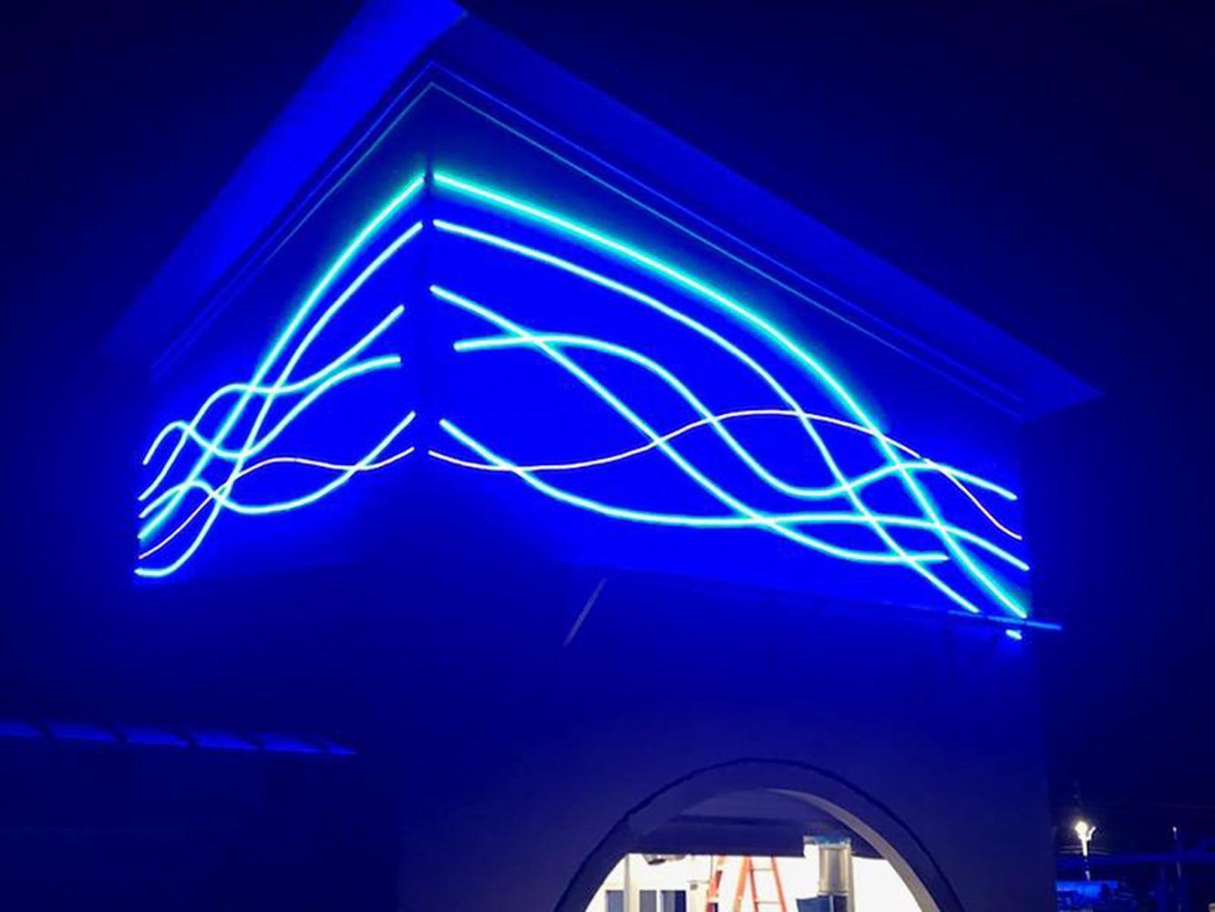 BLAZE RGB Color Changing LED Neon Strip Light, 65 feet Reel, 24V, Side Bending