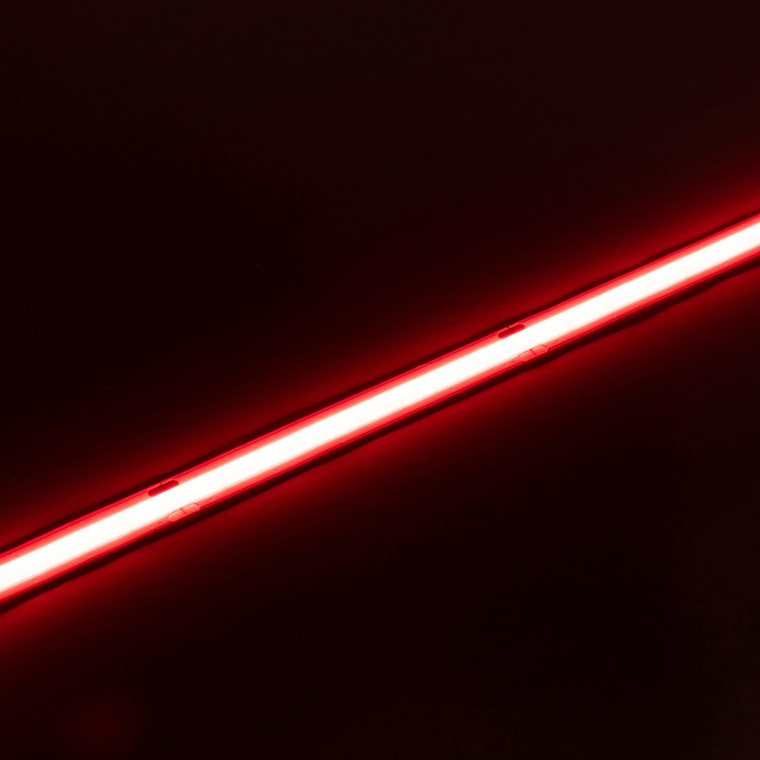 Streamlite Dotless LED Tape Light, 16.4ft Reel, Red Light, 42 Lumens per Ft, 24V - Bees Lighting