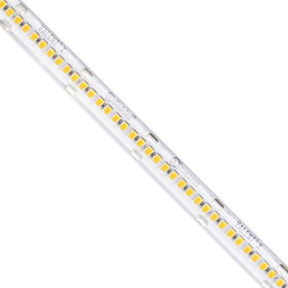 Valent X Wet Location High Density LED Strip Light, 16Ft Reel, 3500K, 534 Lm/Ft, 24V - Bees Lighting