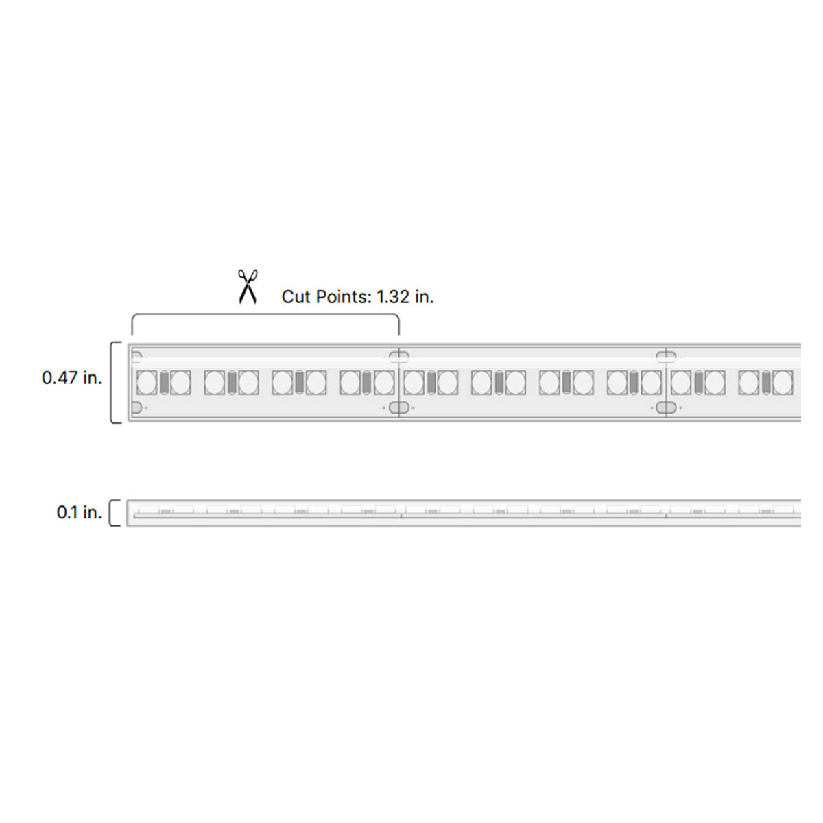 Valent X Wet Location High Density LED Strip Light, 16Ft Reel, 3500K, 534 Lm/Ft, 24V - Bees Lighting