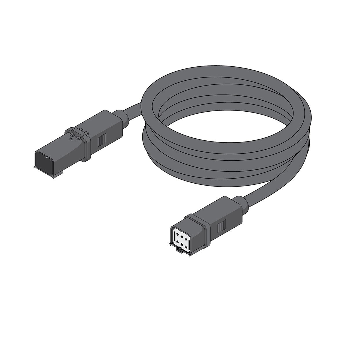 BROADWAVE LED Wall Washer Extension Cord, 15 Feet, Wet Location Connector, Black - Bees Lighting