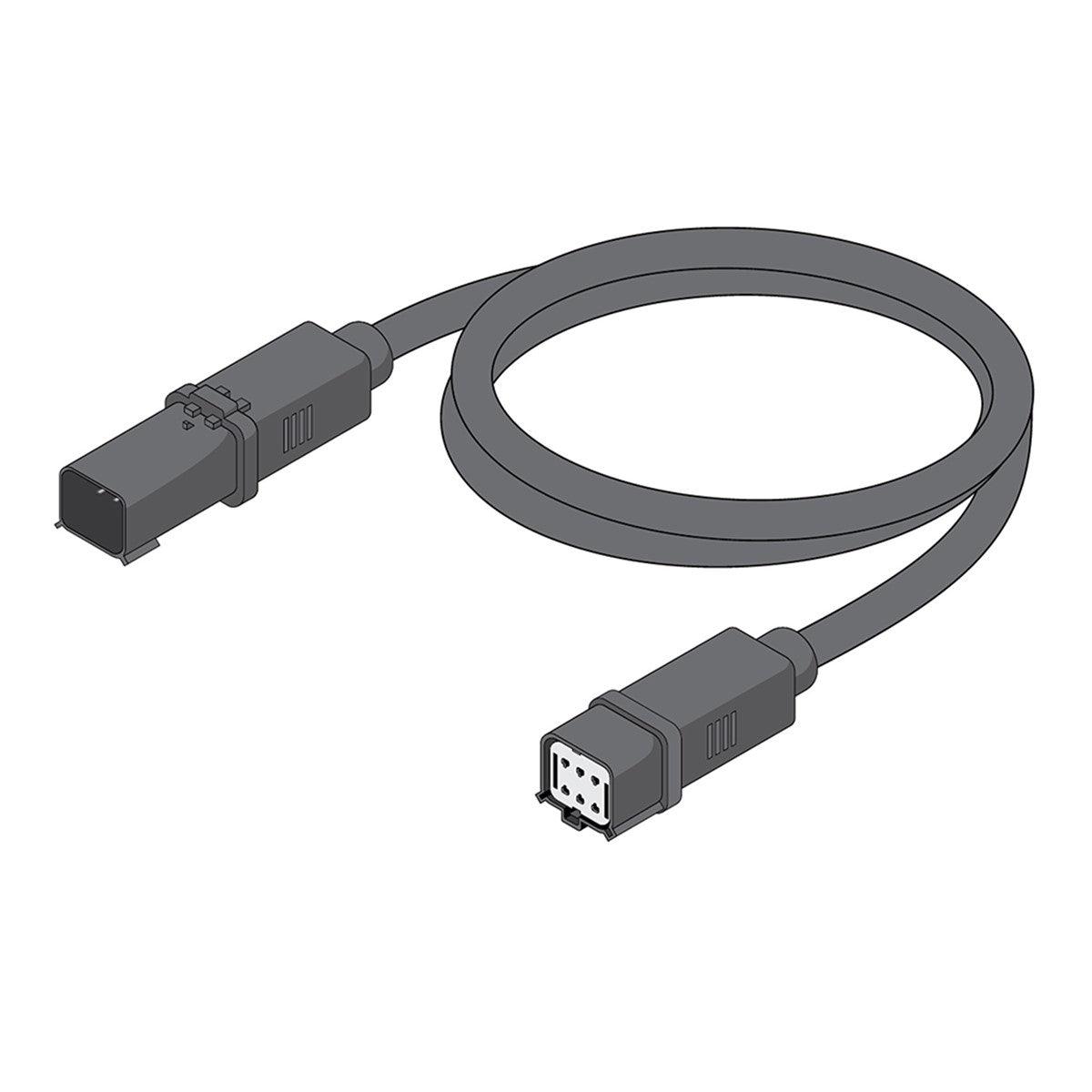 BROADWAVE LED Wall Washer Extension Cord, 1 Foot, Wet Location Connector, Black - Bees Lighting