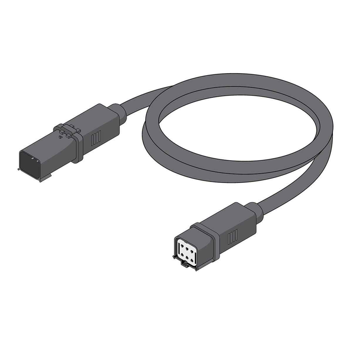 BROADWAVE LED Wall Washer Extension Cord, 1 Foot, Wet Location Connector, Black - Bees Lighting