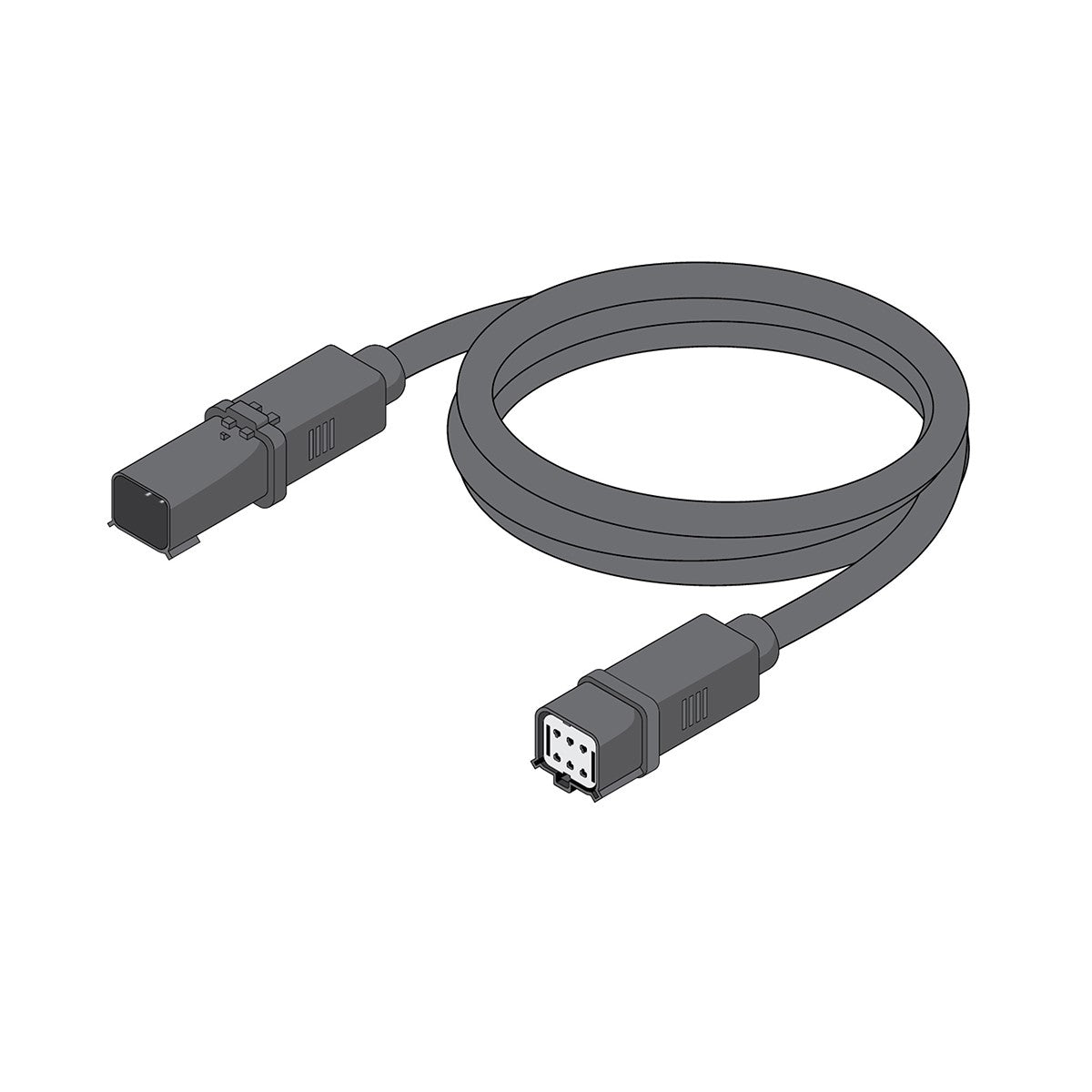 BROADWAVE LED Wall Washer Extension Cord, 6 Feet, Wet Location Connector, Black - Bees Lighting