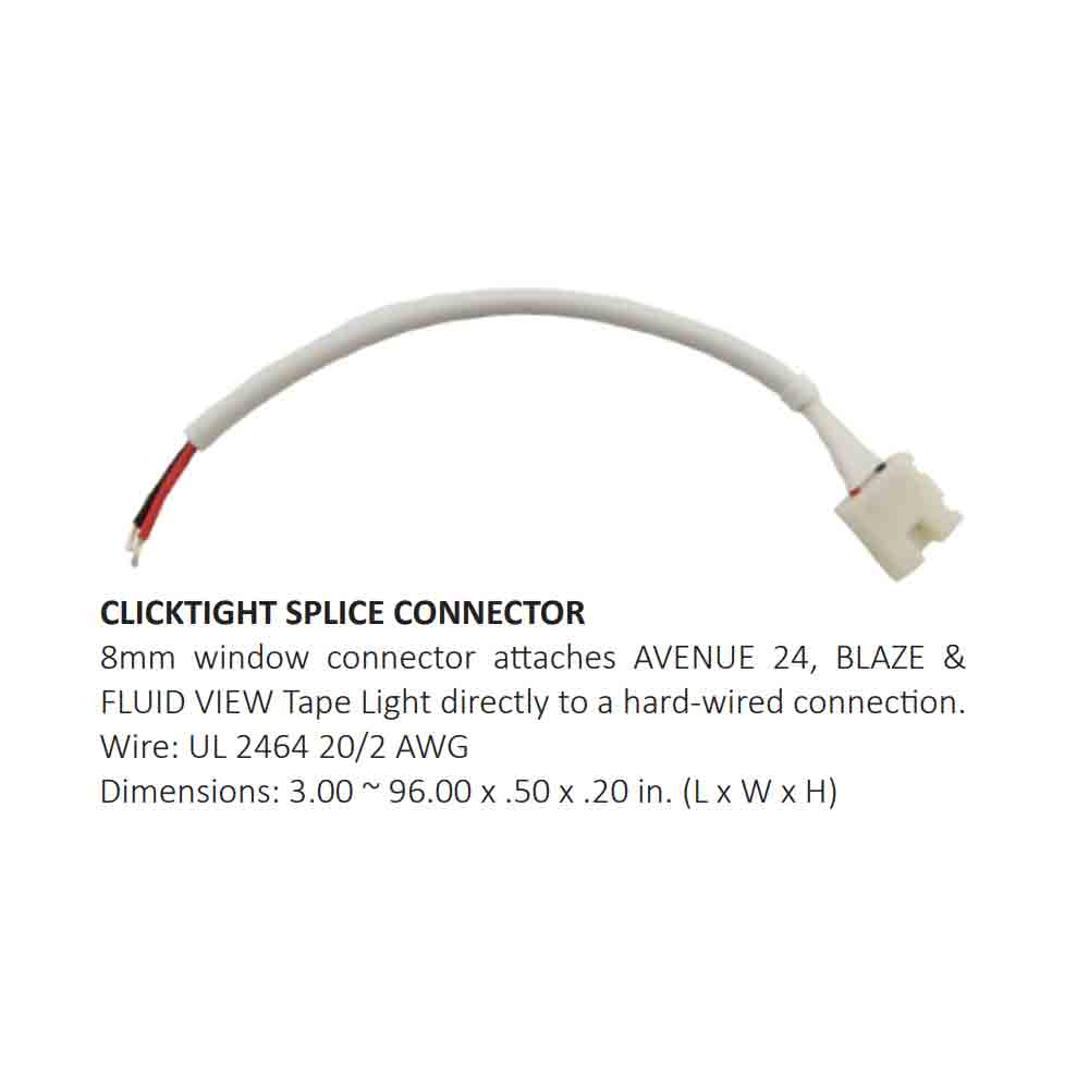 ClickTight 24in. Splice Connector for Blaze LED Tape Lights