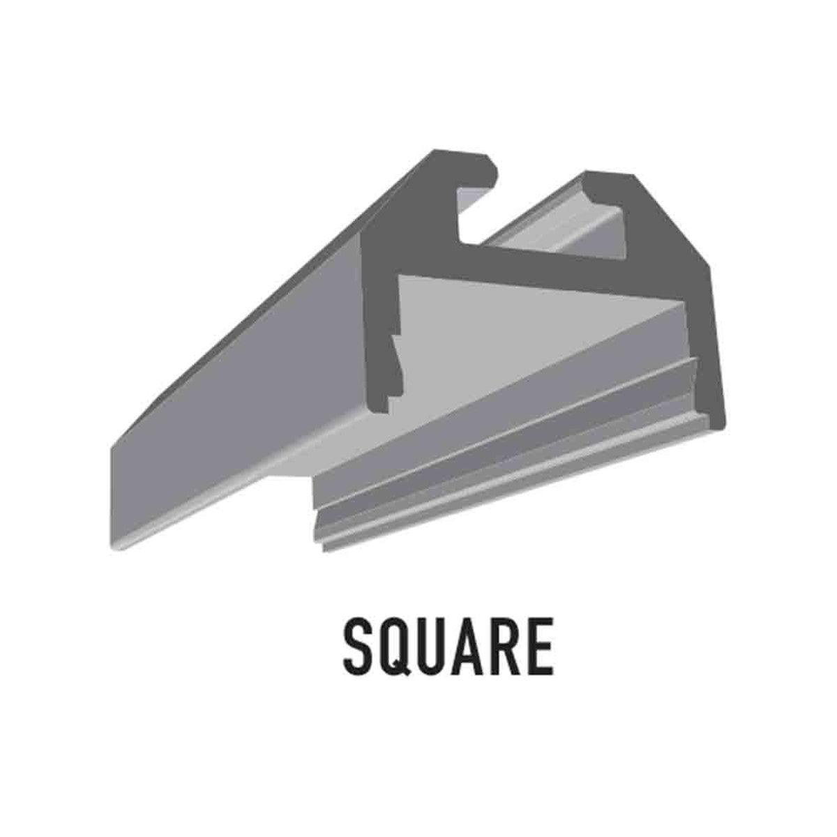 48in. Chromapath Builder, Square White LED Channels for 12mm strip lights - Bees Lighting