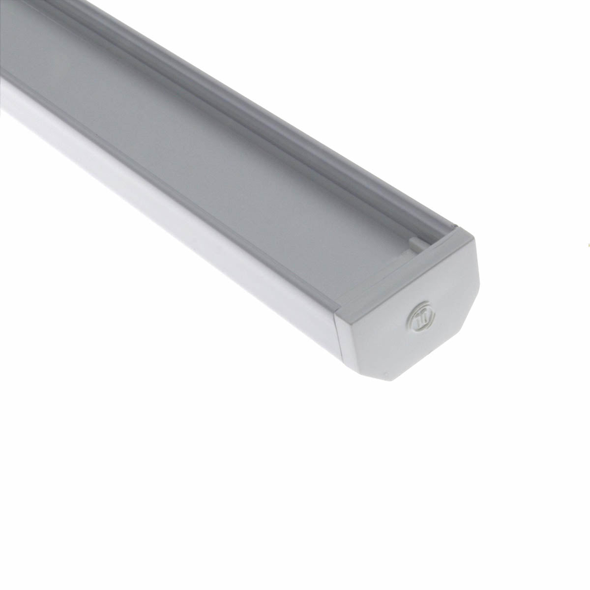 Chromapath Single End Cap Pair for Square Channels, White - Bees Lighting