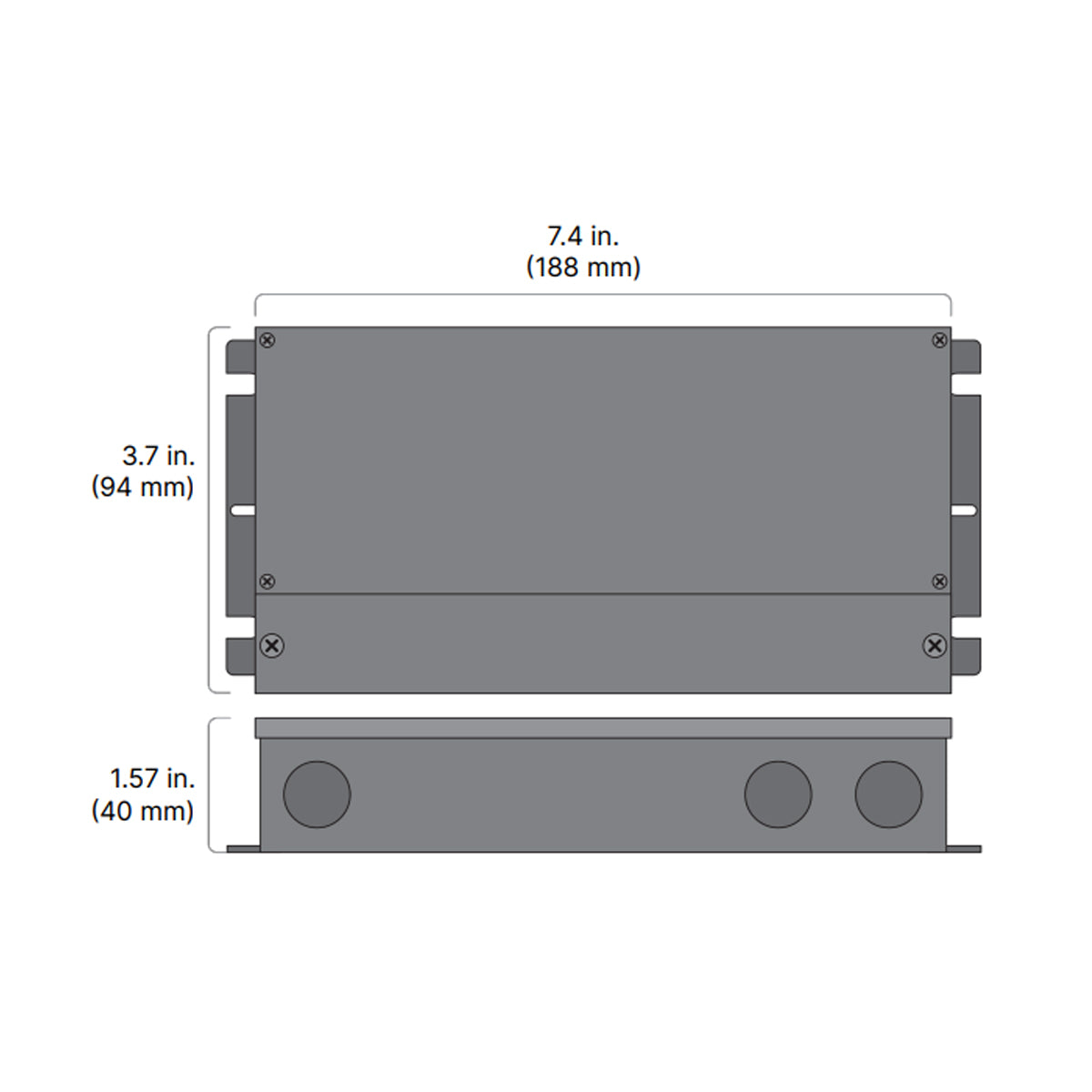 OMNIDRIVE X 60 Watts, 24VDC LED Driver, ELV, Triac and 0-10V Dimming, 120-277V - Bees Lighting