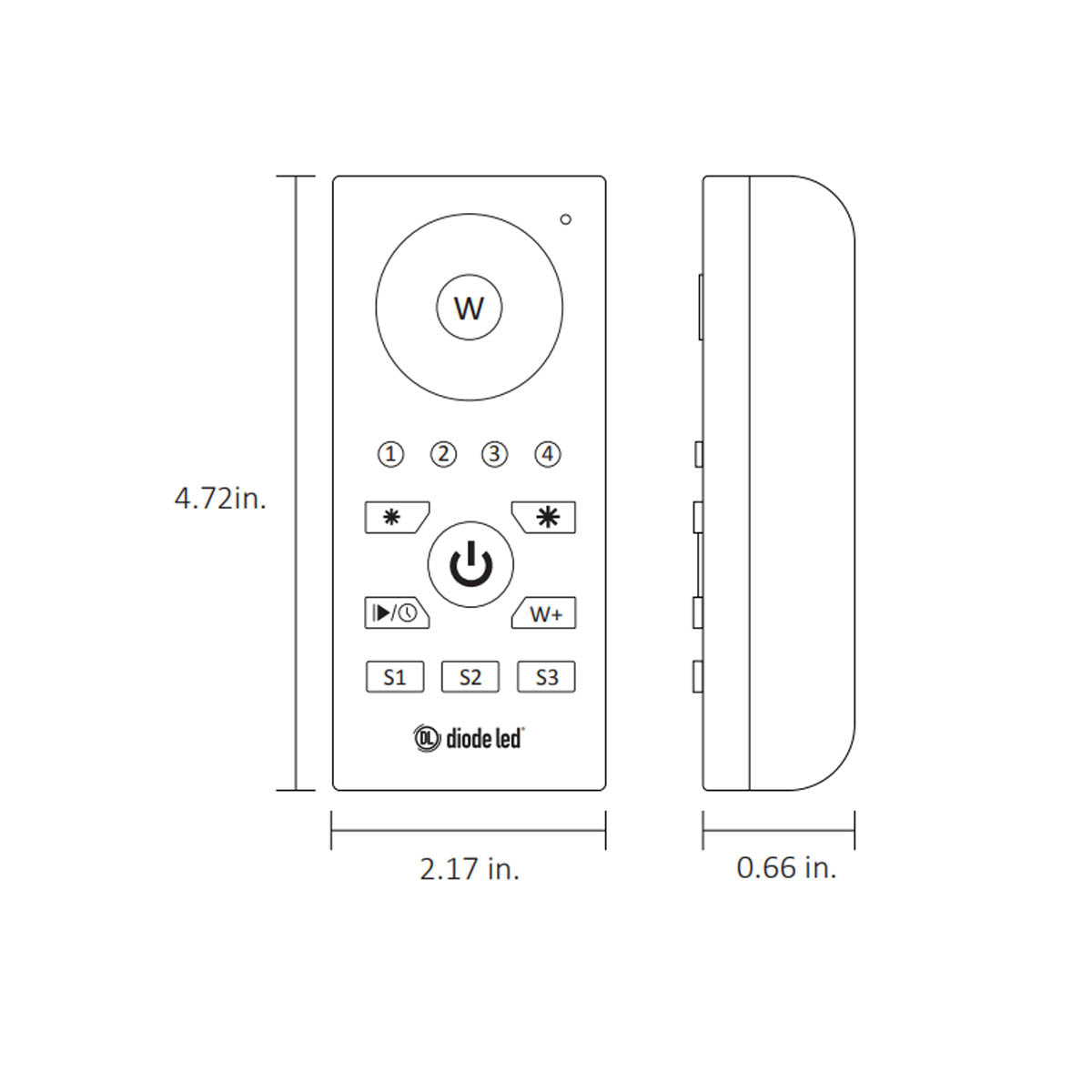 TOUCHDIAL RGB/RGBW 4-Zone Remote Control - Bees Lighting