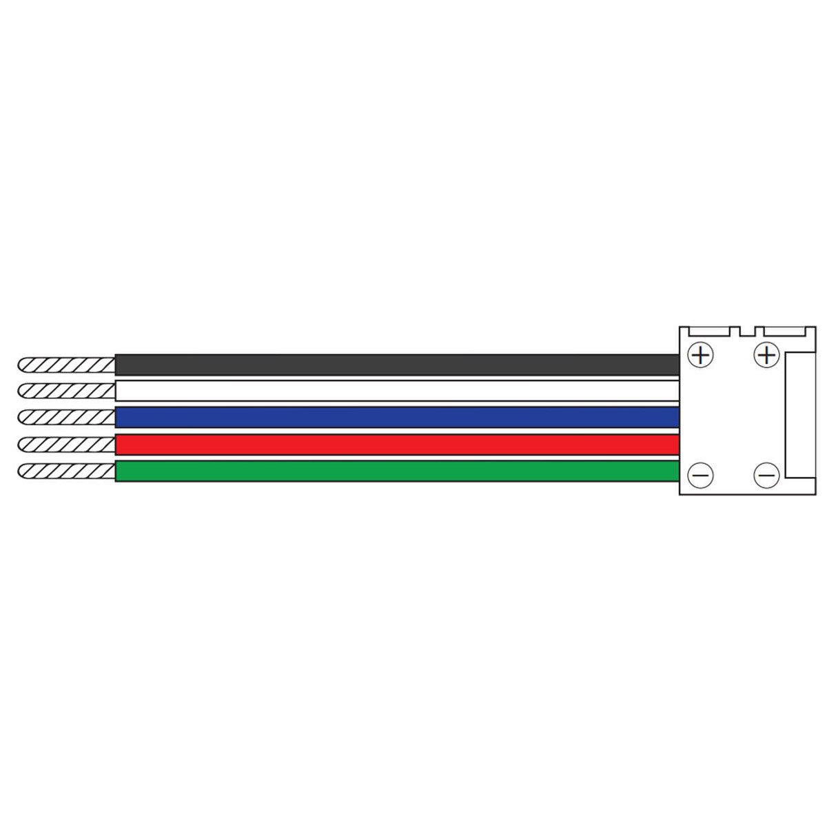 24in. Splice Connector for Dazzle RGBW LED Tape Lights - Bees Lighting