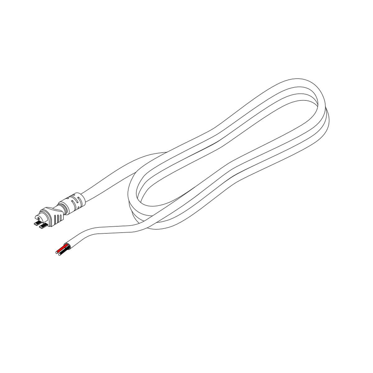 NEON BLAZE Side Bending 20ft Straight Wire Entry Connector