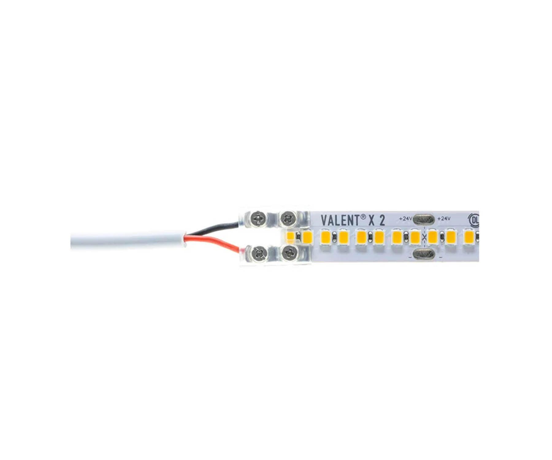 12mm Tape to Wire Splice Connector with 60in. Jumper cable for Valent X Strip Lights - Bees Lighting