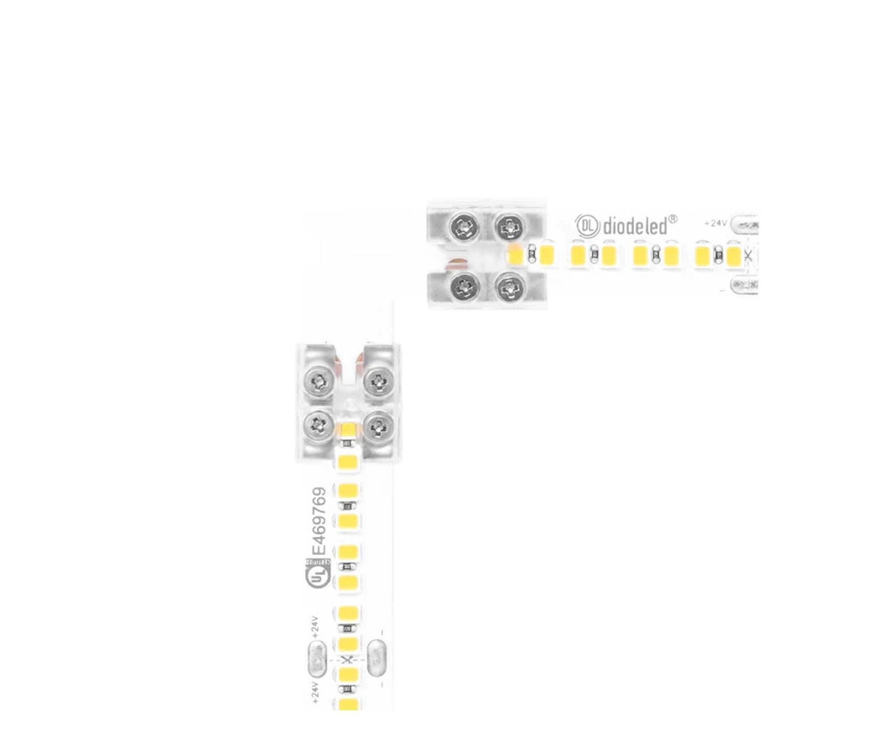 12mm 90 Degree Tape to Tape Terminal Block Connector for Valent X Strip Lights - Bees Lighting