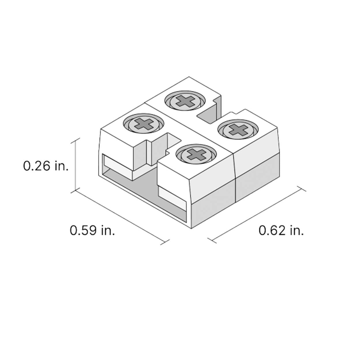 12mm Tape to Tape Terminal Block Connector for Valent X Strip Lights - Bees Lighting