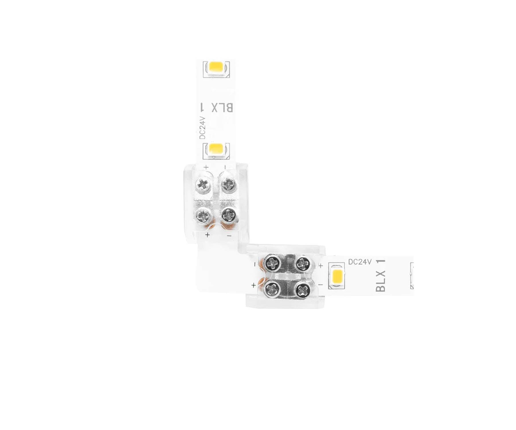 8mm Tape to Tape 90 Degree Terminal Block Connector - Bees Lighting