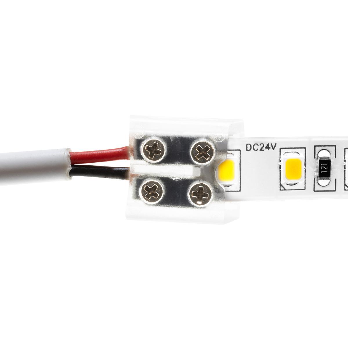 8mm Tape to Wire Terminal Block Connector, pack of 5 - Bees Lighting