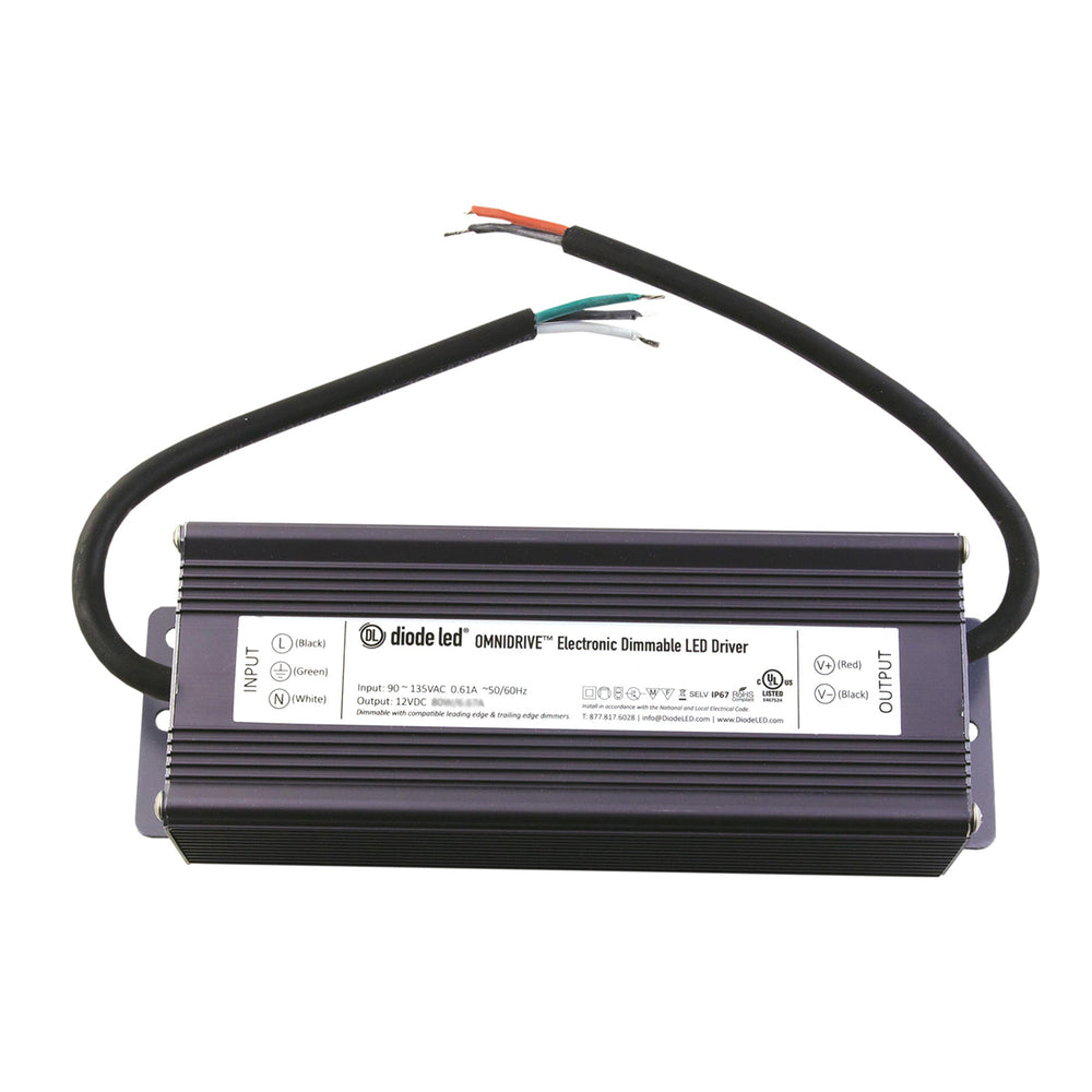 OMNIDRIVE 120 Watts 120V Input 12VDC Output Dimmable Electronic LED Driver