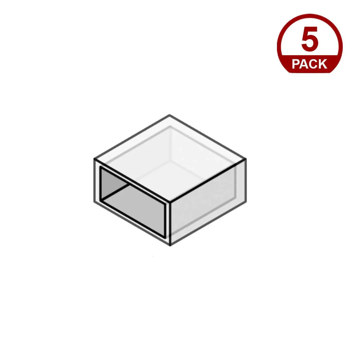 End Cap Set for Blaze Wet Location Strip Lights, 5-Pack (5 open and 5 closed) - Bees Lighting