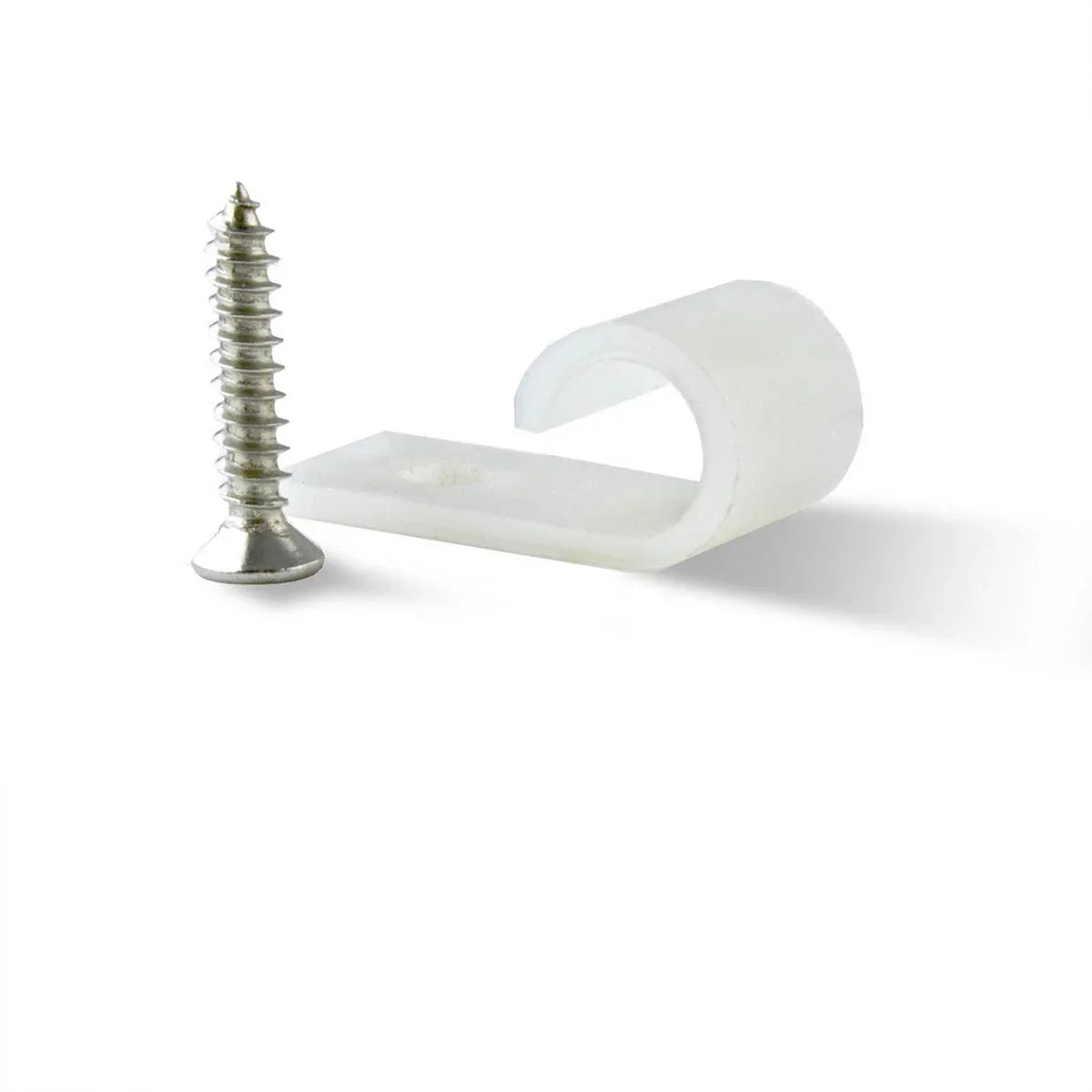 J-Clips with 20 Screws, Wire Management for LED Strip Lights, Pack of 10 - Bees Lighting