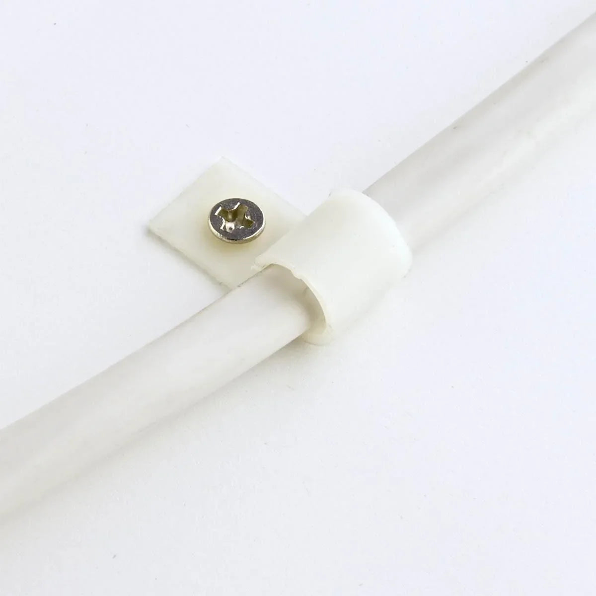 J-Clips with 20 Screws, Wire Management for LED Strip Lights, Pack of 10 - Bees Lighting