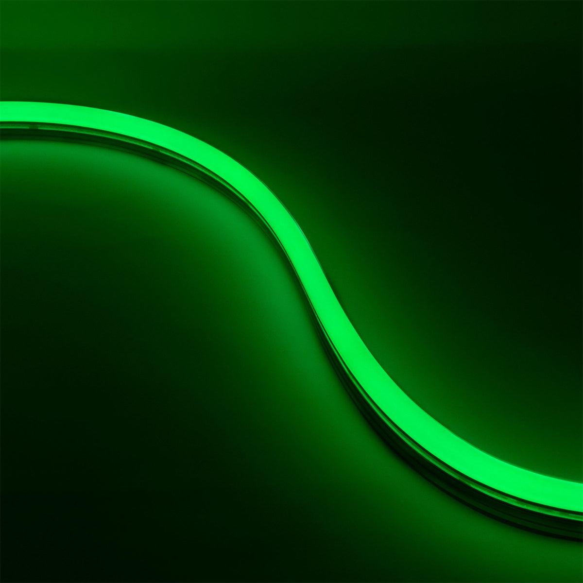 Neon BLAZE LED Neon Strip Light, Green, 24V, Side Bending