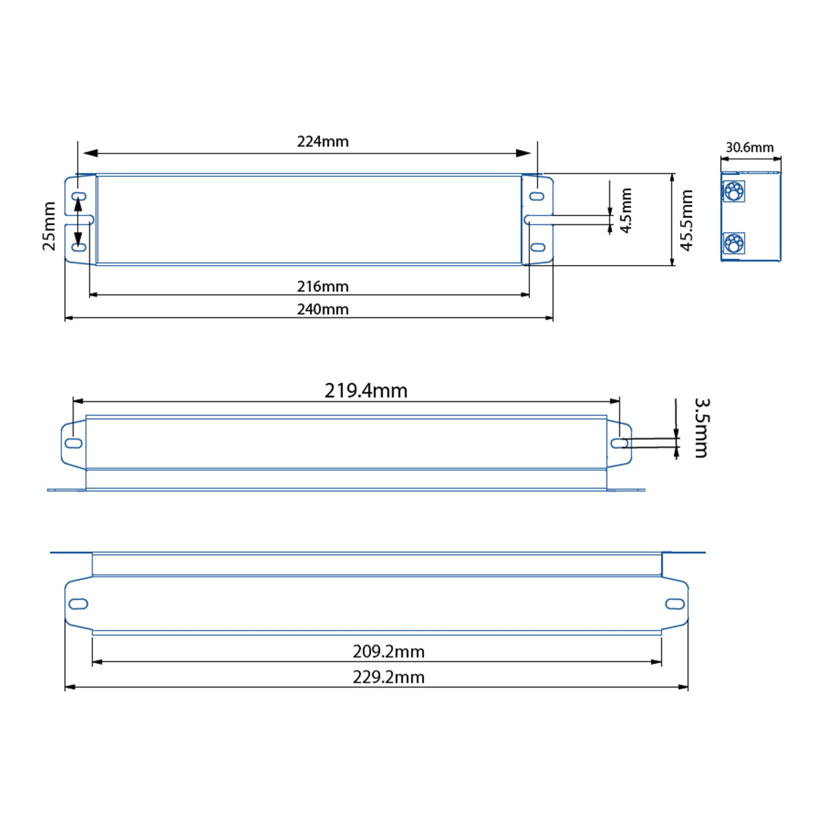 LED Emergency Driver, 8 Watts, High Voltage Output