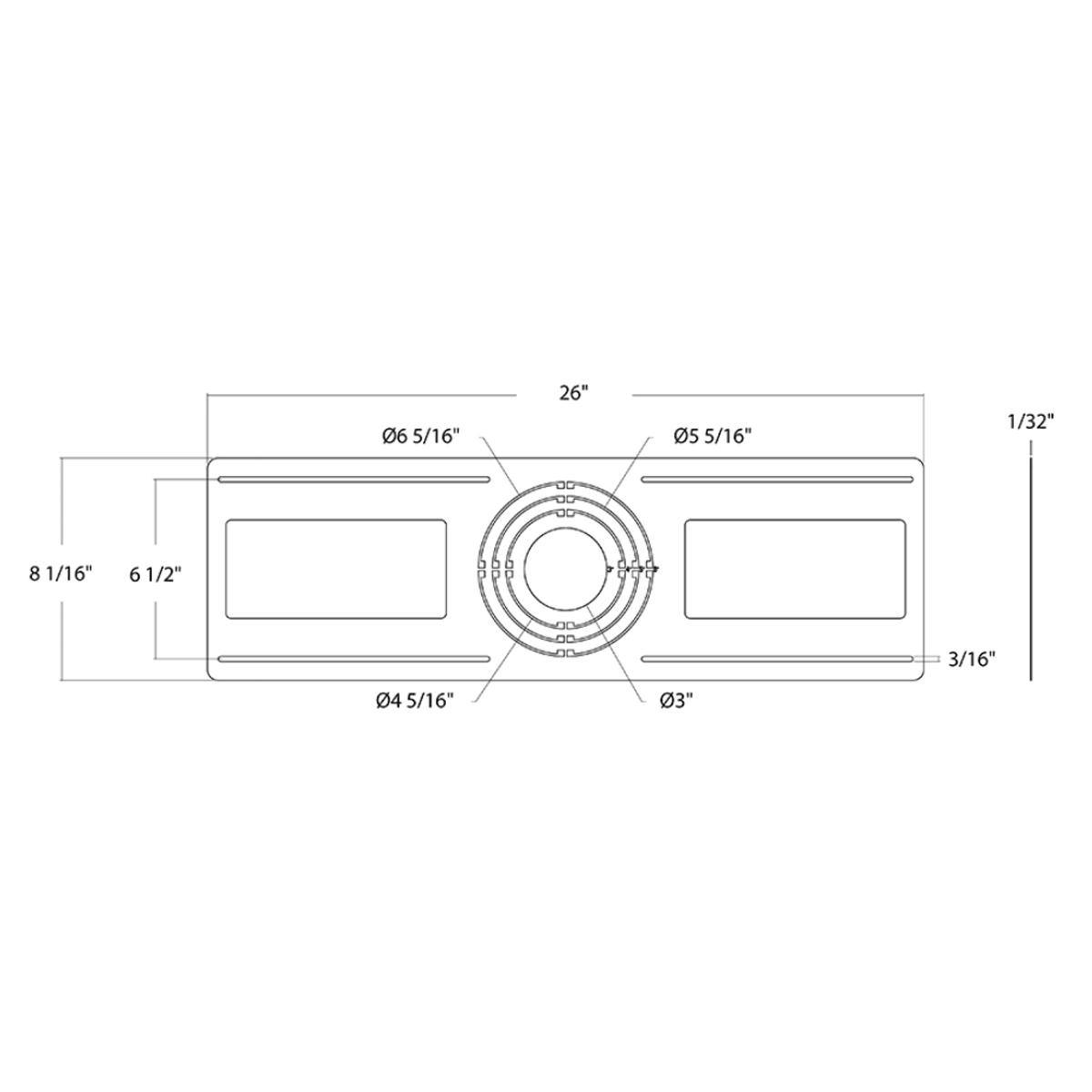 Mounting Plate For 3"/4"/5"/6" Recessed Downlights - Bees Lighting