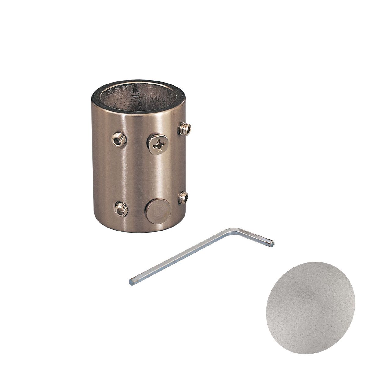 Minka Aire Downrod Coupler Brushed Aluminum Finish - Bees Lighting