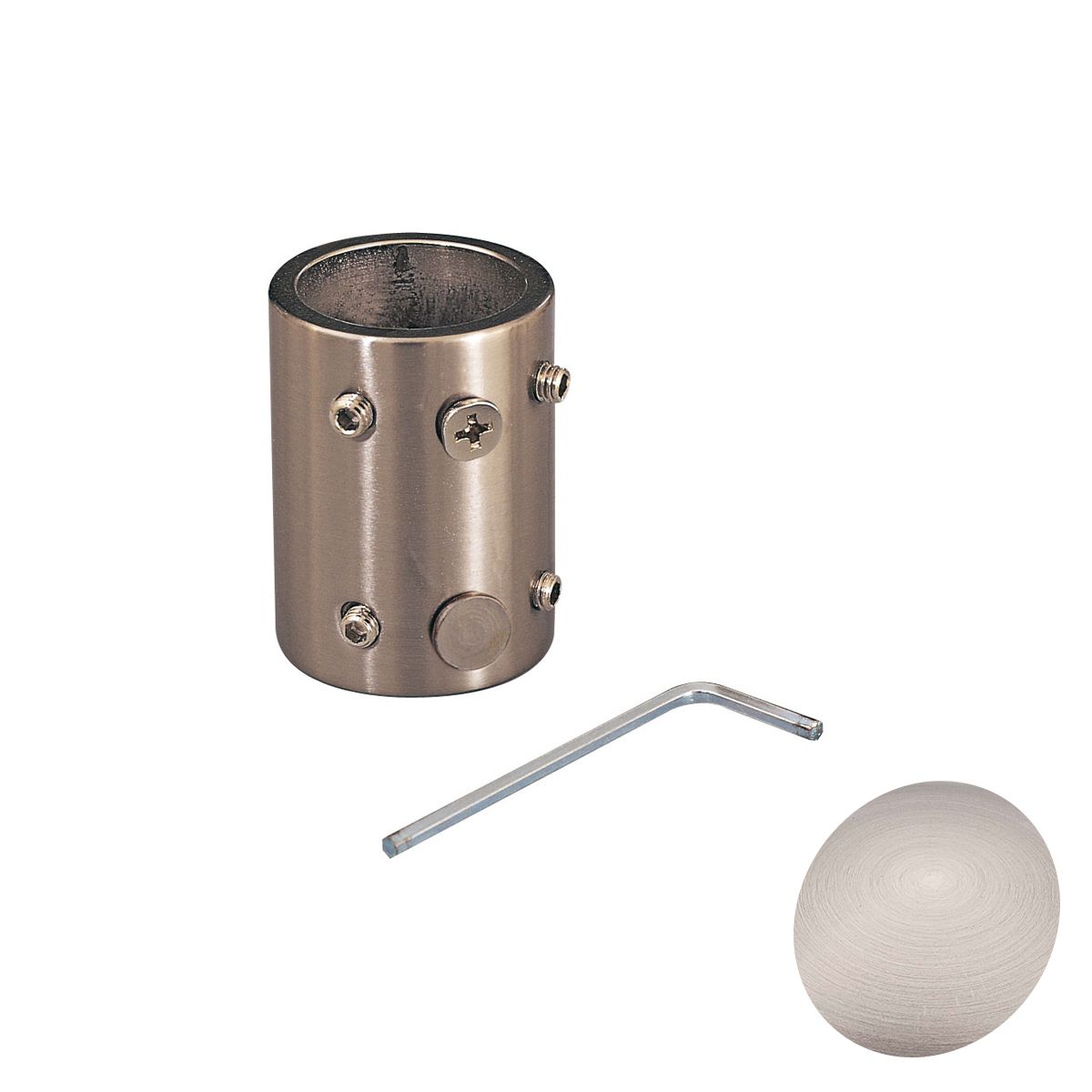 Ceiling Fan Downrod Coupler Brushed Nickel Wet Finish - Bees Lighting
