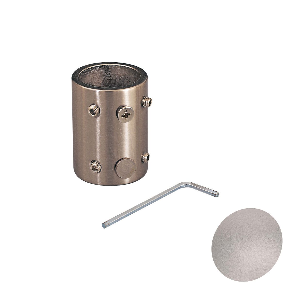 Minka Aire Downrod Coupler Brushed Nickel Finish - Bees Lighting