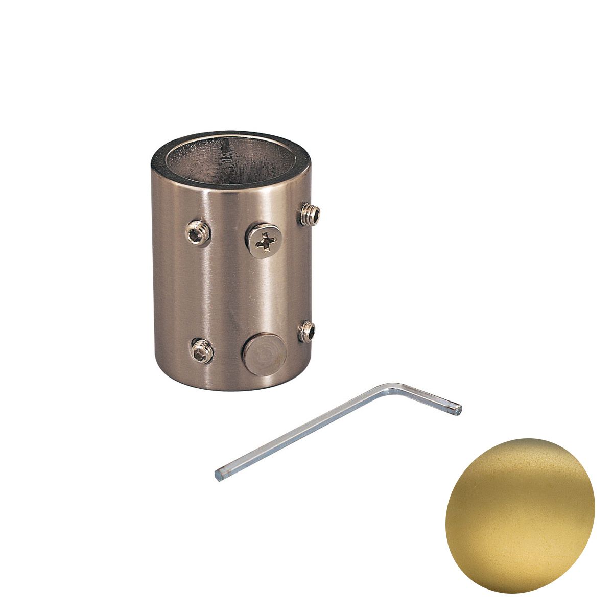 Ceiling Fan Downrod Coupler Soft Brass Finish - Bees Lighting