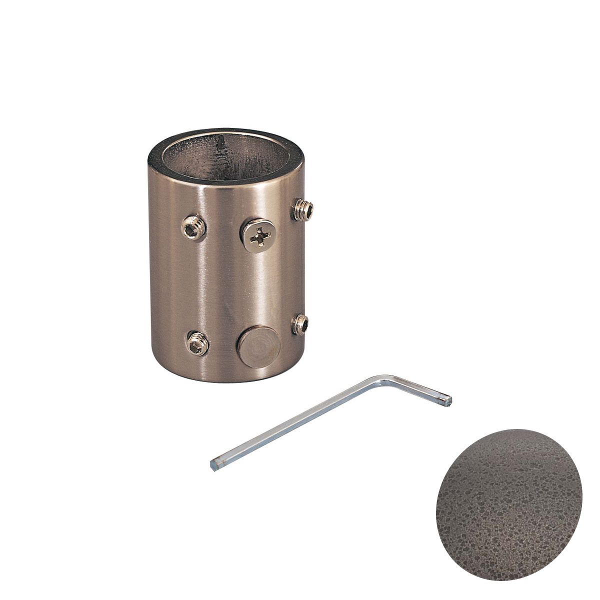 Minka Aire Downrod Coupler Smoked iron Finish - Bees Lighting