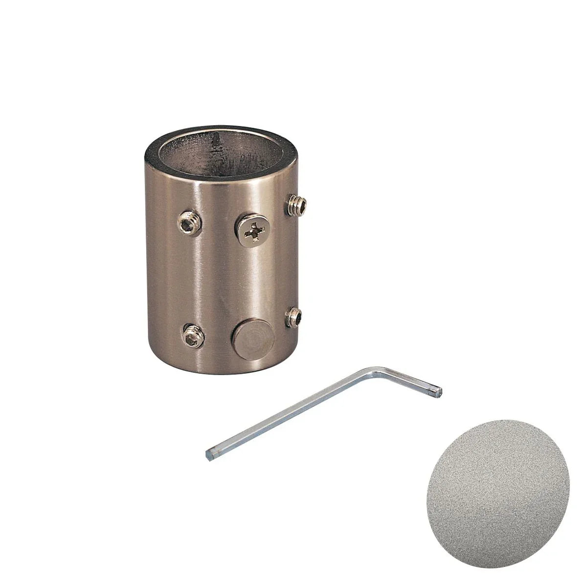 Minka Aire Downrod Coupler Silver Finish - Bees Lighting