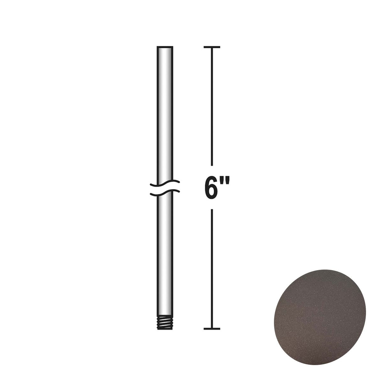 Minka Aire 6" Downrod Oil Rubbed Bronze Finish - Bees Lighting