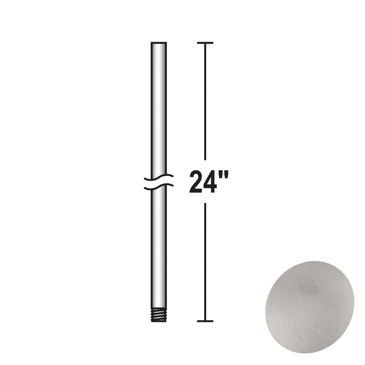 24 Inch Ceiling Fan Downrod - Bees Lighting