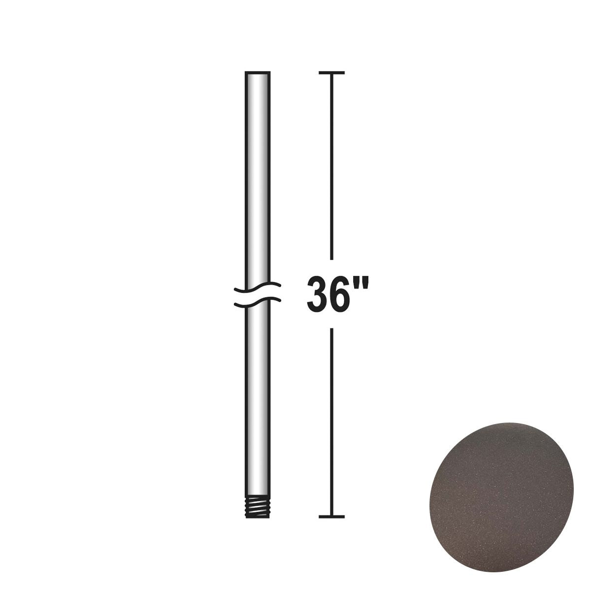 Minka Aire 36" Downrod Oil Rubbed Bronze Finish - Bees Lighting