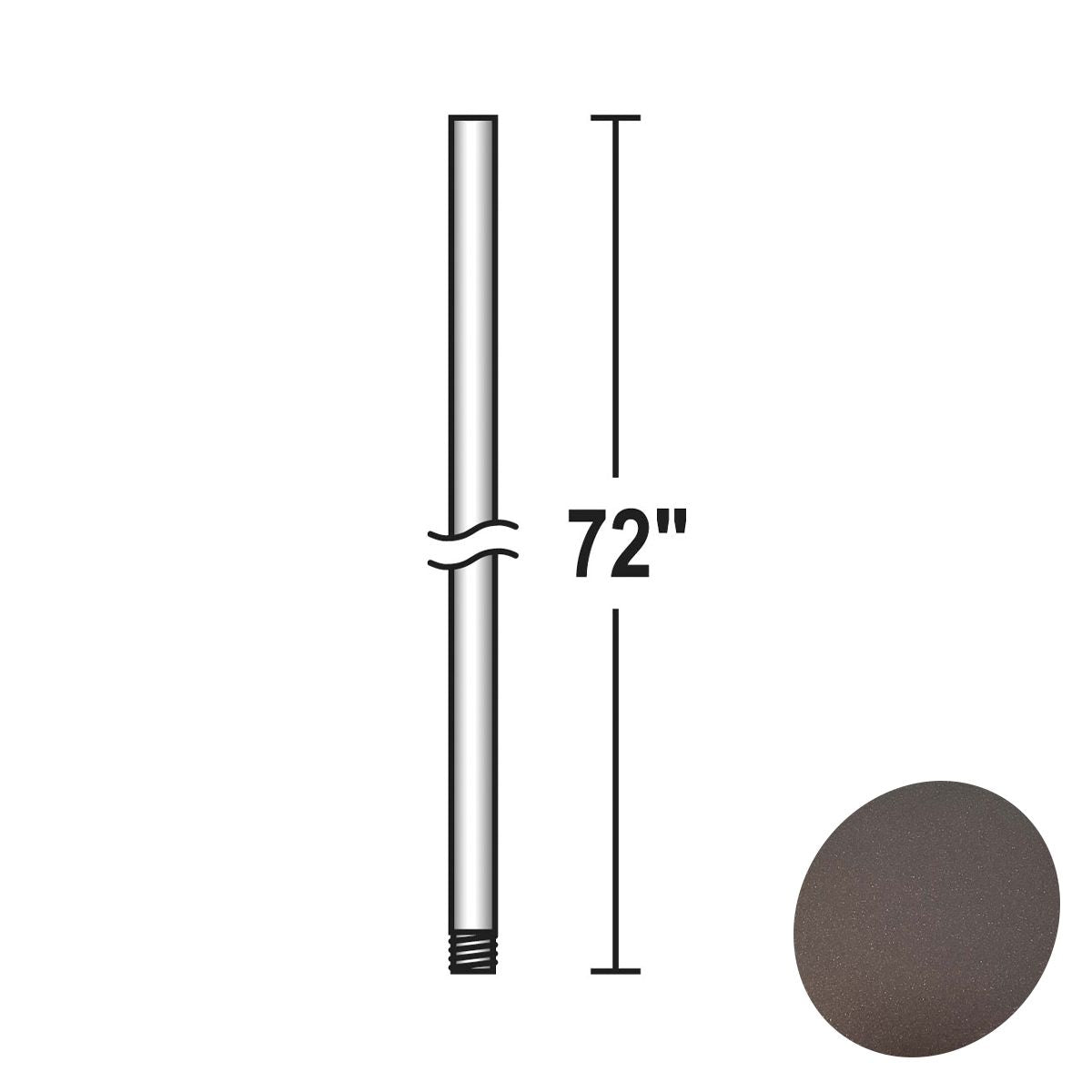 Minka Aire 72" Downrod Oil Rubbed Bronze Finish - Bees Lighting