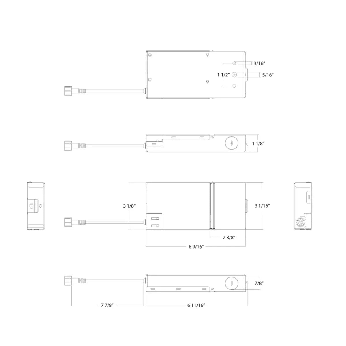 2 in 1 LED Driver and Power Supply, 4.2W, 30-36V DC Output, Self Testing - Bees Lighting