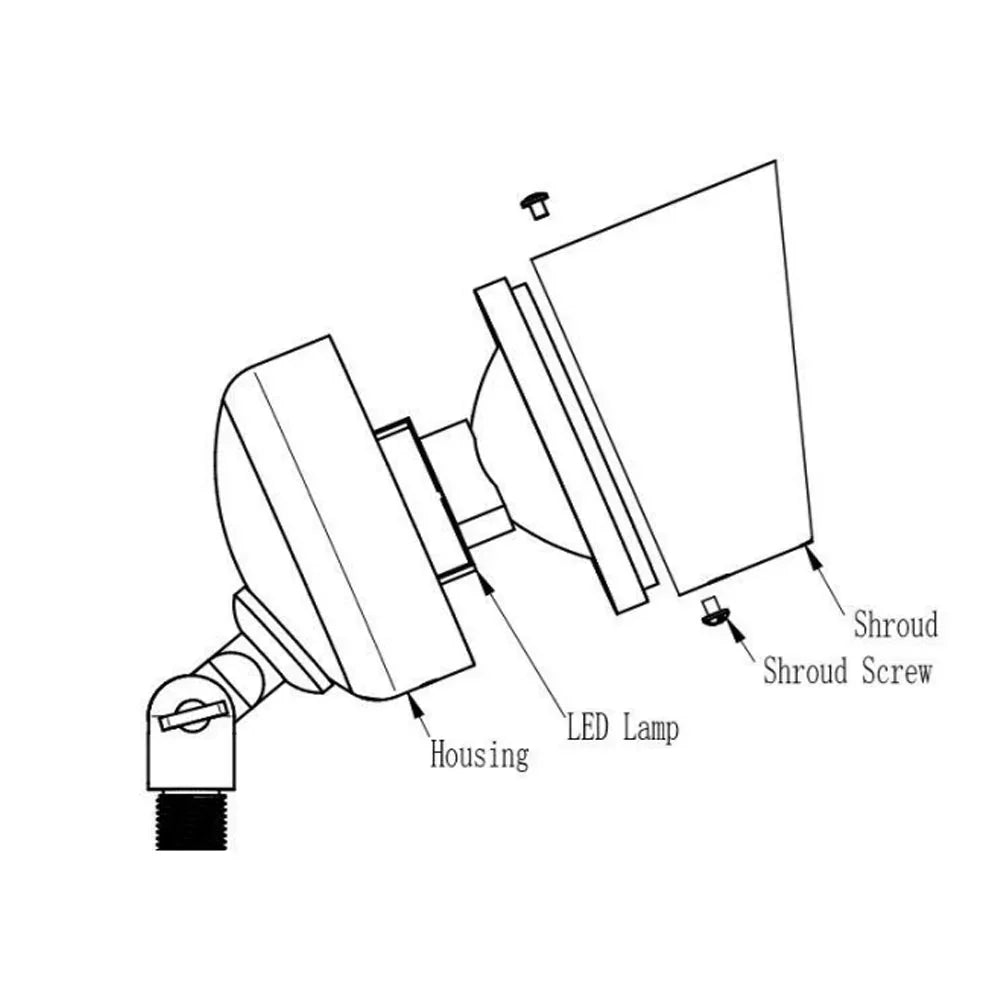 Landscape Directional Spot Light, Weathered Bronze - Bees Lighting