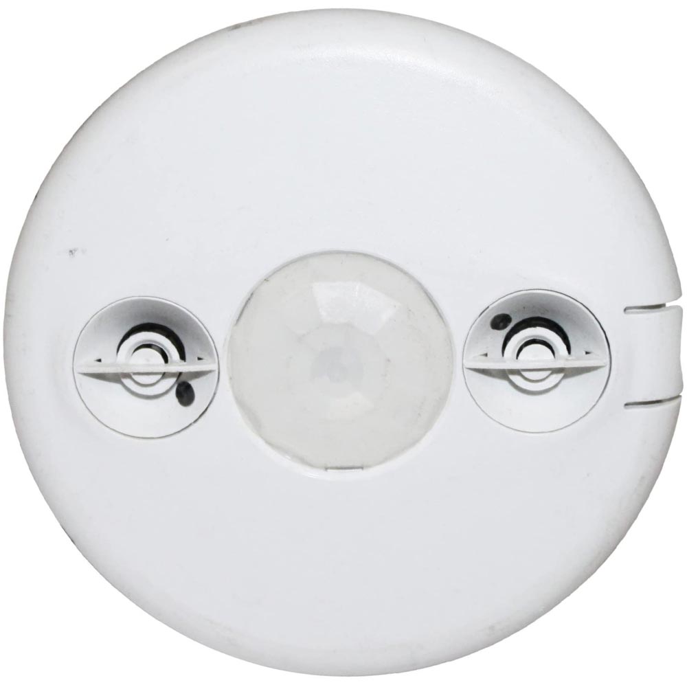 24V Dual Technology PIR/Ultrasonic Ceiling Motion Sensor with Isolated Relay White