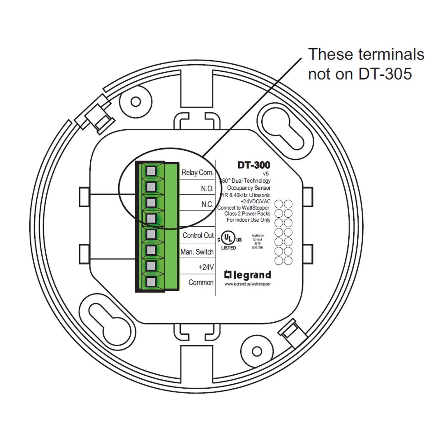 Dual Technology 360° Occupancy Ceiling Sensor with Isolated Relay, 24VDC, White - Bees Lighting