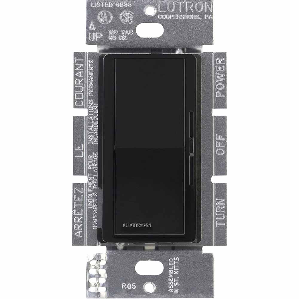 Lutron Diva 3-Speed Fan Control and Light Switch, 1.5A Fan/1A LED, Single Pole - Bees Lighting
