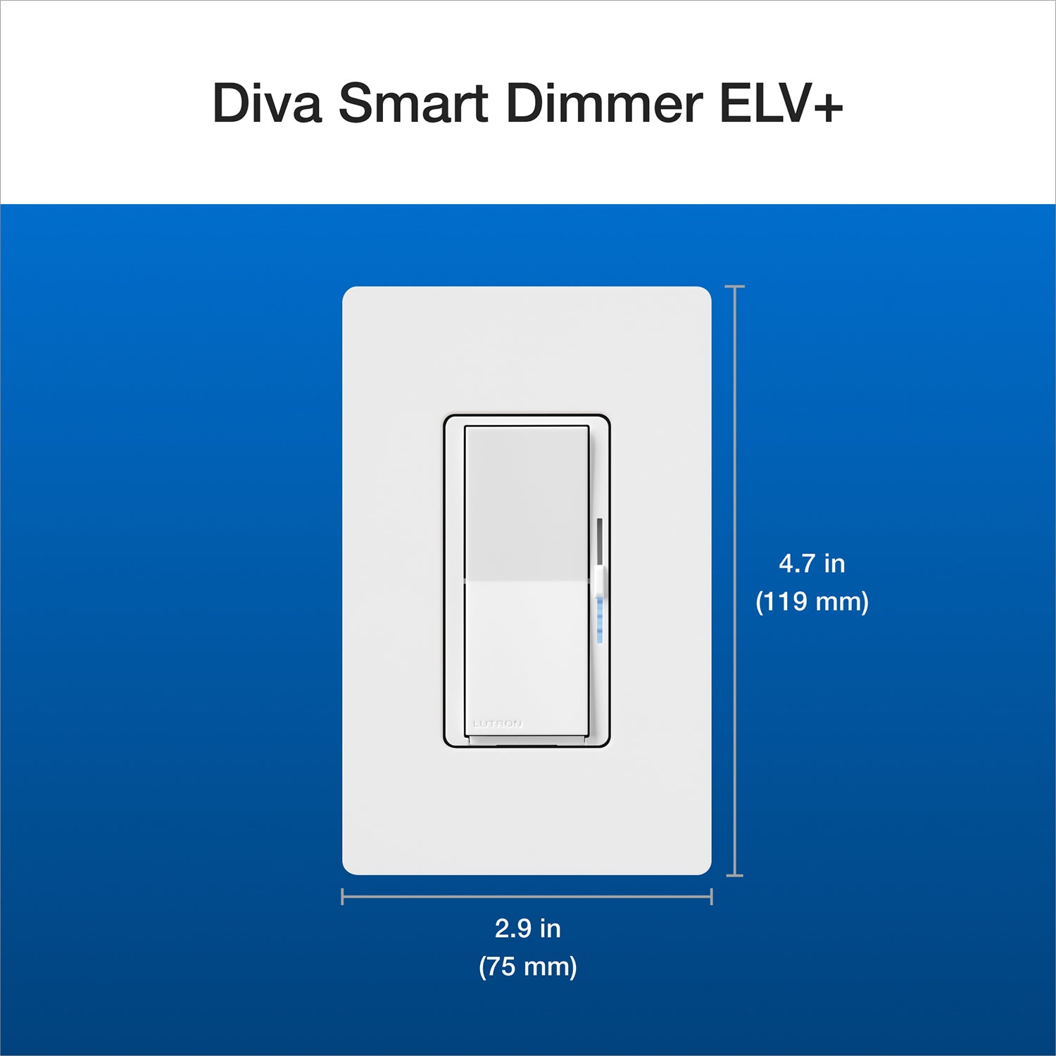 Caseta Smart Dimmer Switch ELV+, 250 Watts, Neutral Required, Light Almond - Bees Lighting