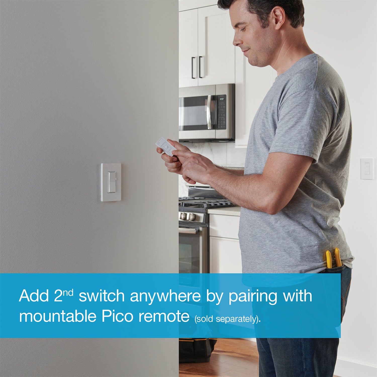 Caseta Claro Smart Switch, 5A, Neutral Required, Single Pole or Multi-Location, Black - Bees Lighting