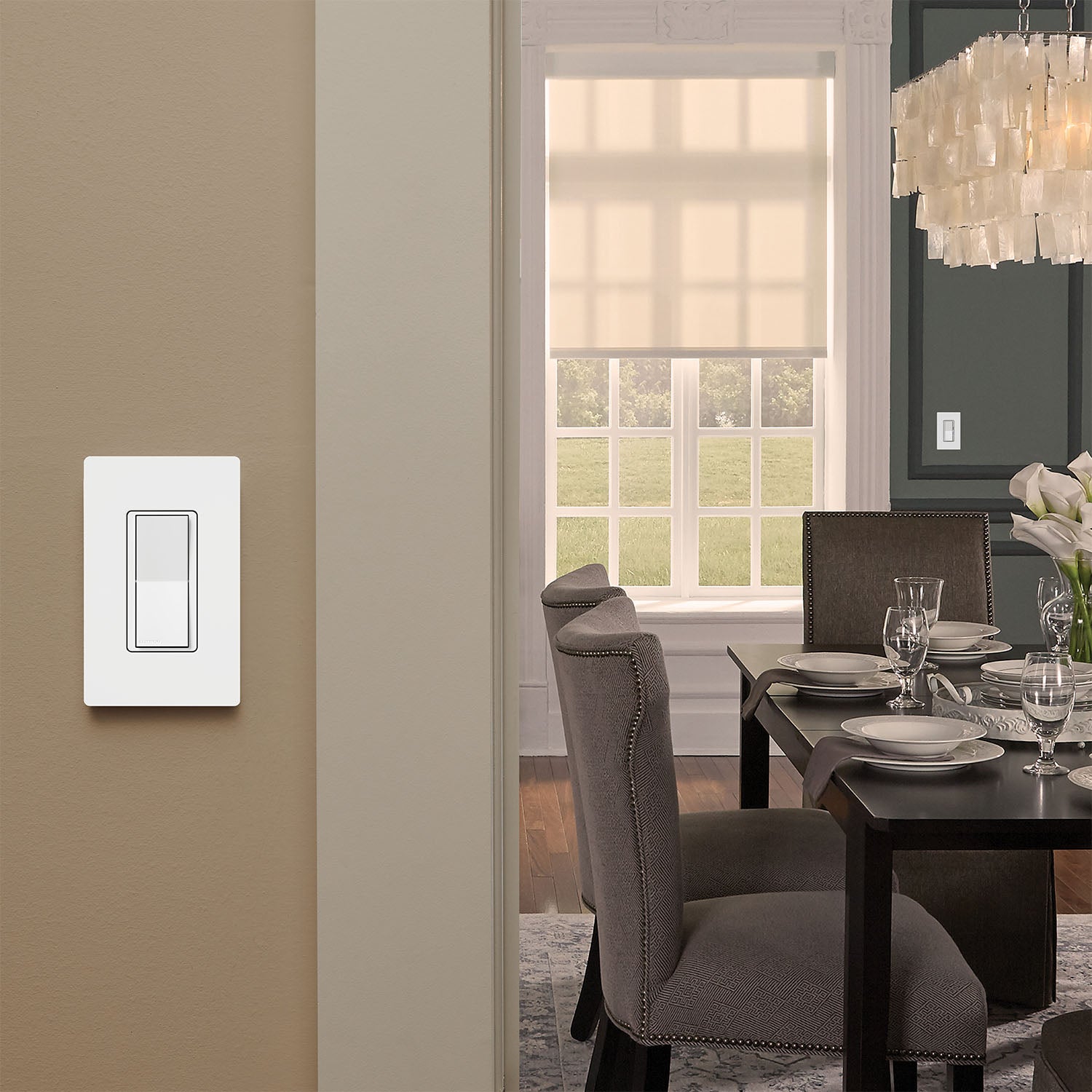 Lutron Caseta Claro Smart Accessory Switch, Not for Standalone Use, Light Almond - Bees Lighting