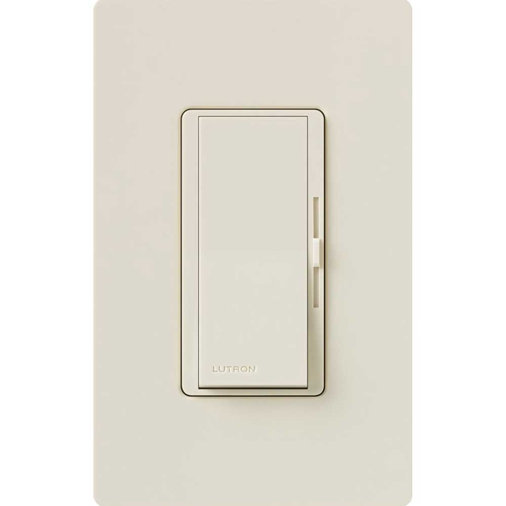 Diva 0-10V LED/Fluorescent Dimmer Switch, 120V-277V, 8 Amp, Single-Pole/3-Way, Light Almond - Bees Lighting
