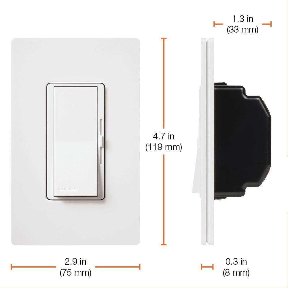 Diva 0-10V Dimmer Switch Single Pole LED/Fluorescent Power Pack Required - Bees Lighting