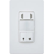 Dual Technology Humidity Sensor and 180° PIR Motion Sensor Wall Switch, White - Bees Lighting