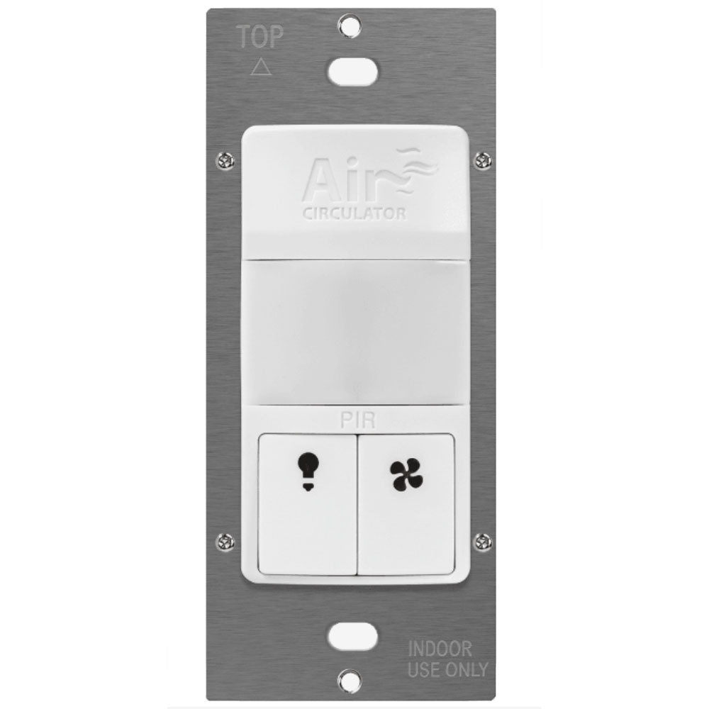 120V Occupancy/Vacancy Motion Light Switch with Fan Timer Switch Single Pole White - Bees Lighting