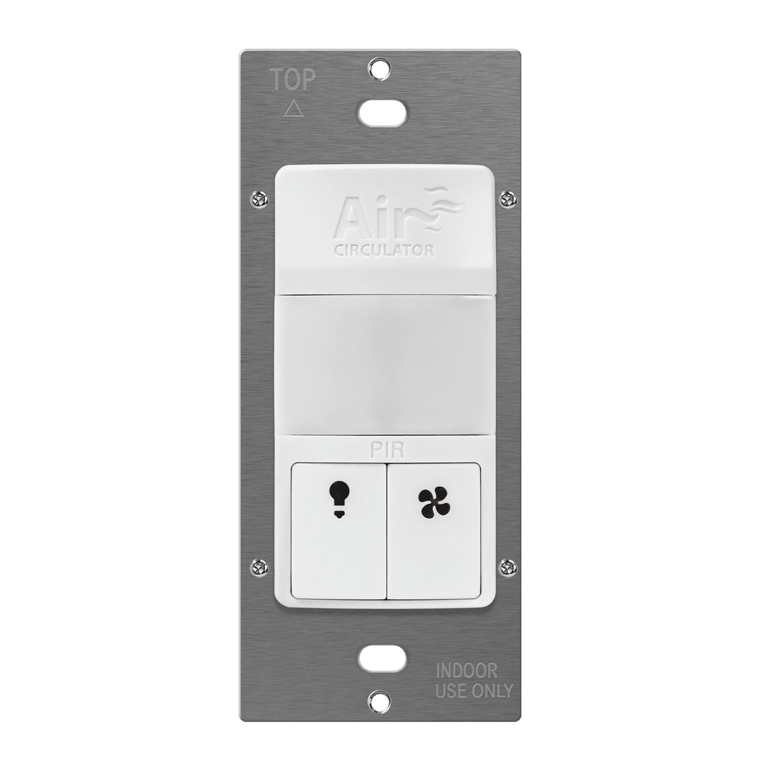 PIR 180° Occupancy|Vacancy Motion Sensor Wall Switch with Fan Timer, 3A, 120V, White - Bees Lighting